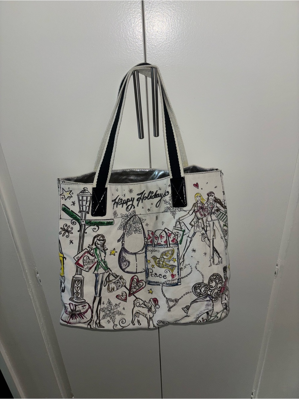 Brighton Holiday Tote Bag with pouch